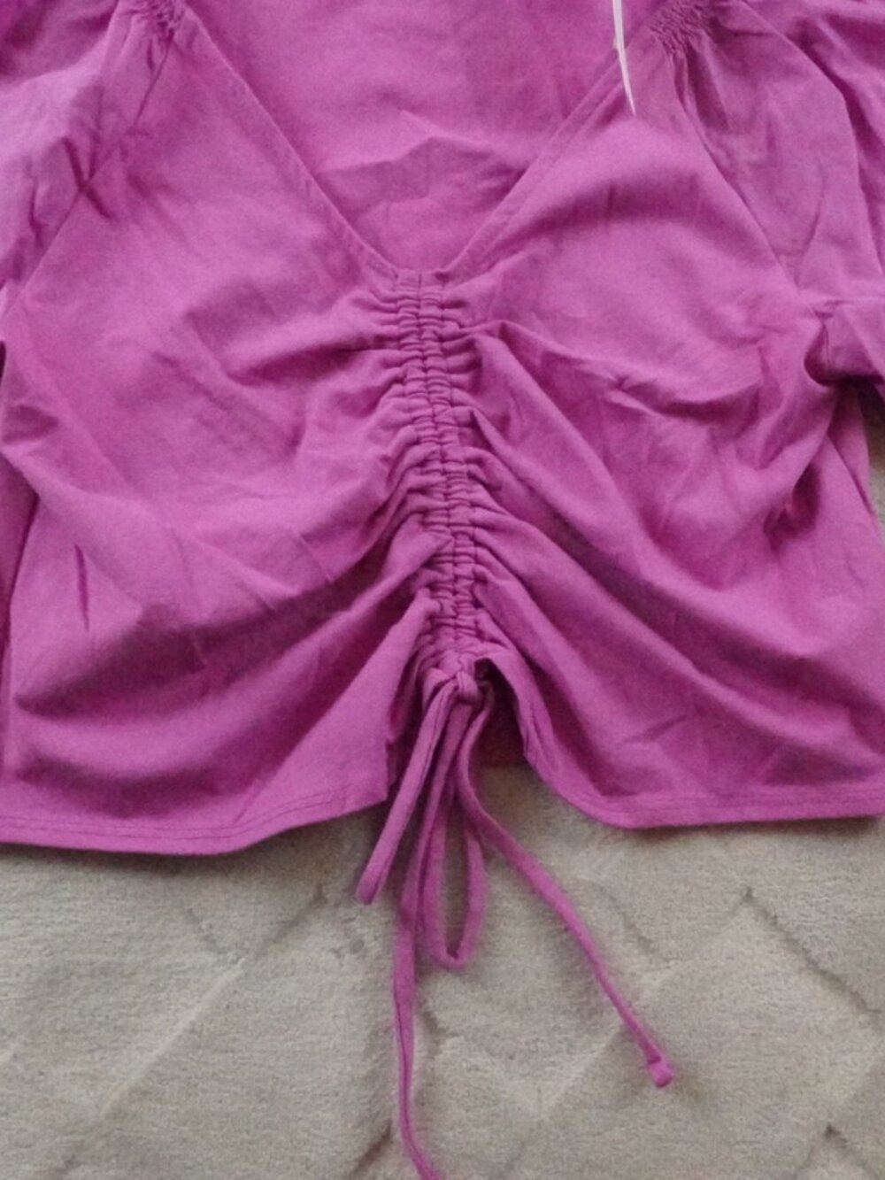 Maeve Cinched Flutter Sleeve Top Womens Small Western Cowgirl - Picture 5 of 13
